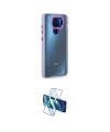ieg™ Redmi Note 9 Kılıf Eksen Doku Prime - Siyah 3D Antistatik Seramik Nano Ekran Koruyucu