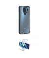 ieg™ Redmi Note 9 Kılıf Eksen Doku Prime - Siyah 3D Antistatik Seramik Nano Ekran Koruyucu