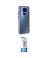 ieg™ Redmi Note 9 Kılıf Eksen Doku Prime - Siyah 5D Eko Cam Ekran Koruyucu