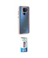 ieg™ Redmi Note 9 Kılıf Eksen Doku Prime - Siyah 5D Eko Cam Ekran Koruyucu