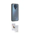 ieg™ Redmi Note 9 Kılıf Eksen Doku Prime - Siyah Seramik Nano Ekran Koruyucu