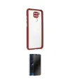 ieg™ Redmi Note 9 Kılıf Nova Asil Özel Seri - Siyah 3D Antistatik Hayalet Cam Ekran Koruyucu
