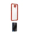 ieg™ Redmi Note 9 Kılıf Nova Asil Özel Seri - Siyah 3D Antistatik Hayalet Cam Ekran Koruyucu