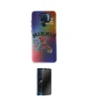ieg™ Redmi Note 9 Kılıf Siluet Çizgi Koleksiyonu - Siyah 3D Antistatik Hayalet Cam Ekran Koruyucu