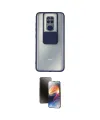ieg™ Redmi Note 9 Kılıf Vadi Çizgi - Siyah 3D Antistatik Mat Seramik Nano Ekran Koruyucu