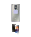 ieg™ Redmi Note 9 Kılıf Vadi Çizgi - Siyah 3D Antistatik Mat Seramik Nano Ekran Koruyucu