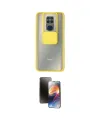 ieg™ Redmi Note 9 Kılıf Vadi Çizgi - Siyah 3D Antistatik Mat Seramik Nano Ekran Koruyucu
