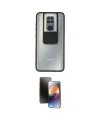 ieg™ Redmi Note 9 Kılıf Vadi Çizgi - Siyah 3D Antistatik Mat Seramik Nano Ekran Koruyucu