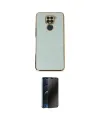 ieg™ Redmi Note 9 Kılıf Yankı Serisi - Siyah 3D Antistatik Hayalet Cam Ekran Koruyucu