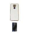 ieg™ Redmi Note 9 Kılıf Yankı Serisi - Siyah 3D Antistatik Hayalet Cam Ekran Koruyucu