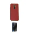 ieg™ Redmi Note 9 Kılıf Yankı Serisi - Siyah 3D Antistatik Hayalet Cam Ekran Koruyucu