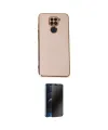 ieg™ Redmi Note 9 Kılıf Yankı Serisi - Siyah 3D Antistatik Hayalet Cam Ekran Koruyucu
