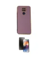 ieg™ Redmi Note 9 Kılıf Yankı Serisi - Siyah 3D Antistatik Mat Seramik Nano Ekran Koruyucu
