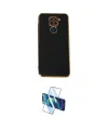 ieg™ Redmi Note 9 Kılıf Yankı Serisi - Siyah 3D Antistatik Seramik Nano Ekran Koruyucu