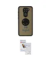 ieg™ Redmi Note 9 Kılıf Yörünge Çizgi - Siyah Seramik Nano Ekran Koruyucu