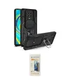 ieg™ Redmi Note 9 Pro Kılıf Ahenk Klasik - Siyah 6D Mat Seramik Hayalet Nano Ekran Koruyucu