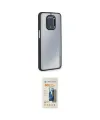 ieg™ Redmi Note 9 Pro Kılıf Eksen Doku Prime - Siyah 6D Mat Seramik Hayalet Nano Ekran Koruyucu