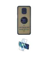 ieg™ Redmi Note 9 Pro Kılıf Yörünge Çizgi - Siyah 3D Antistatik Cam Ekran Koruyucu