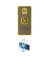 ieg™ Redmi Note 9 Pro Kılıf Yörünge Çizgi - Siyah 3D Antistatik Cam Ekran Koruyucu