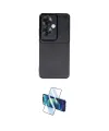 ieg™ Reno 11F Kılıf Eksen Form Prime - Siyah 3D Antistatik Cam Ekran Koruyucu