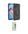 ieg™ Reno 4 Lite Kılıf Ahenk Klasik Koleksiyonu - Siyah 20D Premium Cam Ekran Koruyucu