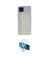 ieg™ Reno 4 Lite Kılıf Vadi Çizgi - Siyah 3D Antistatik Cam Ekran Koruyucu