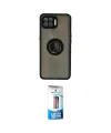 ieg™ Reno 4 Lite Kılıf Yörünge Çizgi - Siyah 5D Eko Cam Ekran Koruyucu