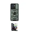 ieg™ Reno 5 Lite Kılıf Ahenk Klasik - Şeffaf Temperli Cam Ekran Koruyucu