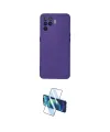 ieg™ Reno 5 Lite Kılıf Ahenk Serisi - Siyah 3D Antistatik Cam Ekran Koruyucu