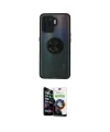 ieg™ Reno 5 Lite Kılıf Yörünge Çizgi - Şeffaf Temperli Cam Ekran Koruyucu