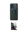 ieg™ Reno 5 Lite Kılıf Yörünge Çizgi - Şeffaf Temperli Cam Ekran Koruyucu