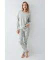 ieg™ RolyPoly 3703-S Kadın Uzun Kol Pijama Takım