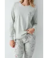 ieg™ RolyPoly 3703-S Kadın Uzun Kol Pijama Takım
