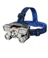 Şarjlı 5 Led 4 Modlu Cob Led Avcı Balıkçı Kamp Süper Kafa Lambası Model 212