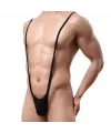 Fantezi Lastikli Siyah Erkek String – Tanga IEG4616