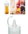 Şeffaf Kapaklı Sızdırmaz Yağlık Sosluk Şişesi Plastik Yağdanlık 400 ml AP-9028