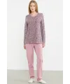 ieg™ Sementa 76413 Rahat Kalıp Leopar Kombinli Pijama Takım