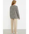 ieg™ Sementa 76413 Rahat Kalıp Leopar Kombinli Pijama Takım