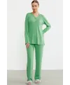 ieg™ Sementa 76438 Yarım Düğmeli Cep Detaylı Pijama Takım