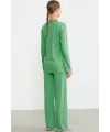 ieg™ Sementa 76438 Yarım Düğmeli Cep Detaylı Pijama Takım