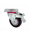 ieg™ Servis Tekeri - Tablalı Frenli Siyah Döner - Çap 80 mm