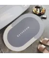 Sihirli Süper Su Emici Kaymaz Tabanlı Oval Paspas 40*60 cm
