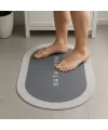 Sihirli Süper Su Emici Kaymaz Tabanlı Oval Paspas 40*60 cm
