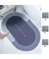 Sihirli Süper Su Emici Kaymaz Tabanlı Oval Paspas 40*60 cm
