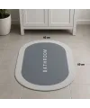 Sihirli Süper Su Emici Kaymaz Tabanlı Oval Paspas 40*60 cm