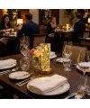 Silindirik Kristal Altın Toz Model LED Masa Lambası – Gold Tabanlı, Dokunmatik, 3 Renk Işık Modlu, Şarjlı Modern Dekoratif Gece Lambası
