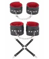 Siyah Kırmızı Harness Fantezi Aksesuar Set