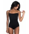 Siyah MI  1923 Soft İp Askılı Çıtçıtlı Body