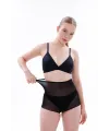 Siyah MI  2706 Lazer Tül Toparlayıcı Slip Hayalet Külot Korse