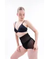 Siyah MI  2706 Lazer Tül Toparlayıcı Slip Hayalet Külot Korse